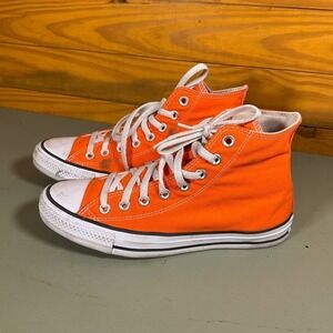 Converse Chuck Taylor All Star Hi Sneakers Unisex M6.5 W8.5 Orange A00784F